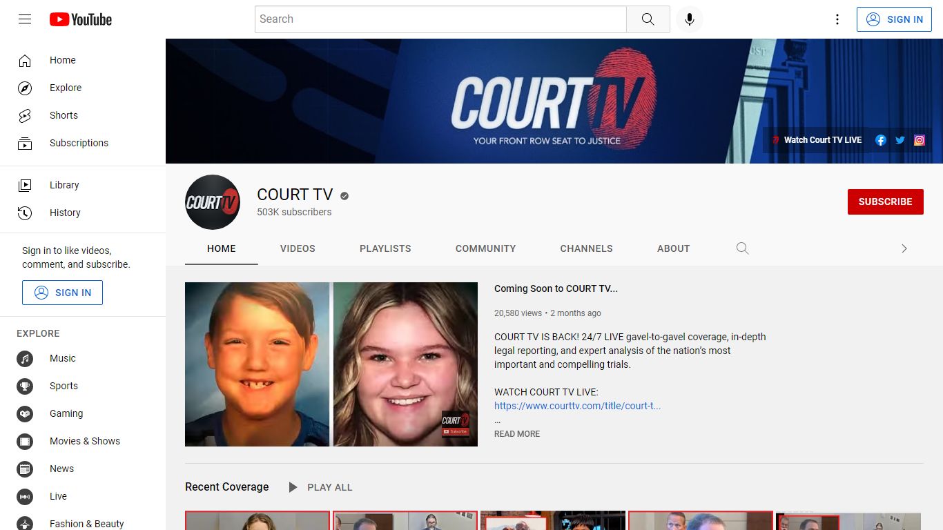 COURT TV - YouTube